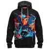Pokemon Mega Charizard Fleece Hoodie, Sky Tyrant Fleece Hoodie, Anime Fleece Hoodie