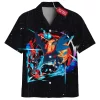 Pokemon Mega Charizard Hawaiian Shirt, Sky Tyrant Hawaiian Shirt, Anime Hawaiian Shirt