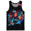 Pokemon Mega Charizard Tank Top, Sky Tyrant Tank Top, Anime Tank Top