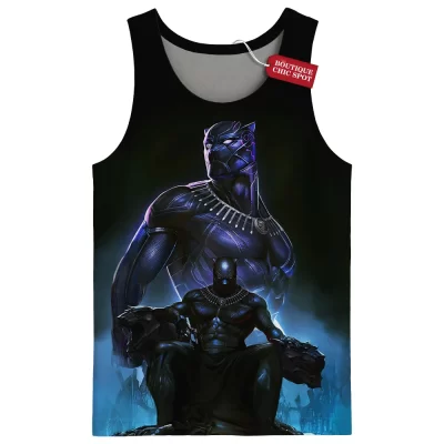 Black Panther Tank Top, Shadow of Wakanda Tank Top, Marvel Comics Tank Top