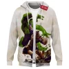 Hulk vs Thanos Zip Hoodie, The Green Rage and the Mad Titan Zip Hoodie, Marvel Comics Zip Hoodie