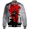 Spider-Man Black Suit Baseball Jacket, Predator of the Night Baseball Jacket, Marvel Comics Baseball Jacket