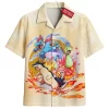 Pokemon Johto Starters Hawaiian Shirt, Rise of the Starters Hawaiian Shirt, Anime Hawaiian Shirt