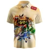 Pokemon Unova Starters Polo Shirt, Starter Legacy Polo Shirt, Anime Polo Shirt
