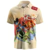 Pokemon Hoenn Starters Polo Shirt, The Starter Bonds Polo Shirt, Anime Polo Shirt
