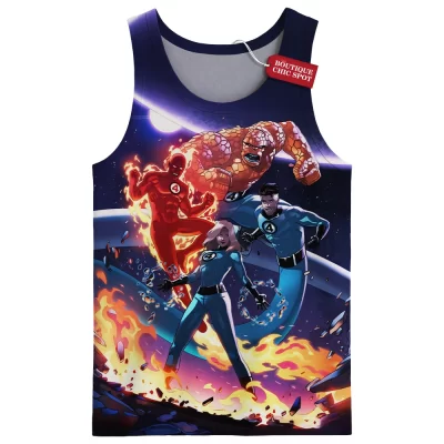 Fantastic Four Tank Top, Heroes of the Cosmos Tank Top, Marvel Comics Tank Top