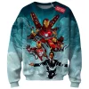 Iron Man Sweatshirt, The Armor Evolution Sweatshirt, Marvel Comics Sweatshirt