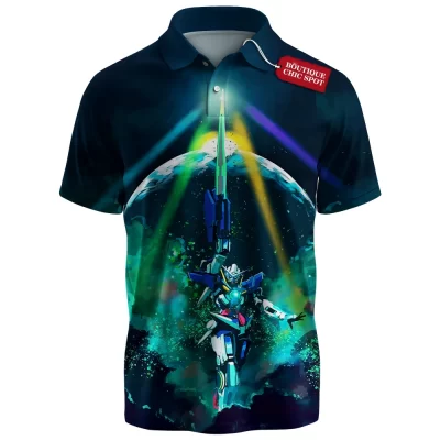 Mobile Suit Gundam Polo Shirt, Sword of the Universe Polo Shirt, Anime Polo Shirt