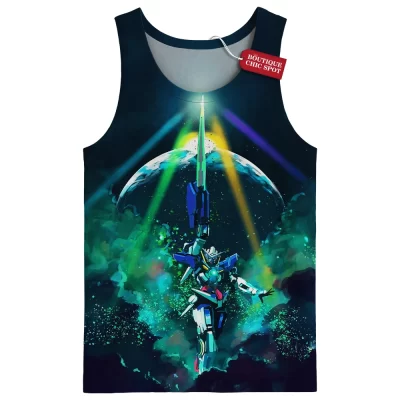 Mobile Suit Gundam Tank Top, Sword of the Universe Tank Top, Anime Tank Top