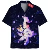 Mickey Hawaiian Shirt, Cosmic Magic Hawaiian Shirt, Disney Hawaiian Shirt
