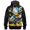 Donald Duck Fleece Hoodie, Gangsta Rich Fleece Hoodie, Disney Fleece Hoodie
