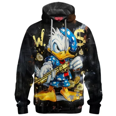 Donald Duck Fleece Hoodie, Gangsta Rich Fleece Hoodie, Disney Fleece Hoodie