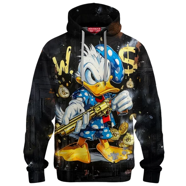 Donald Duck Hoodie, Gangsta Rich Hoodie, Disney Hoodie