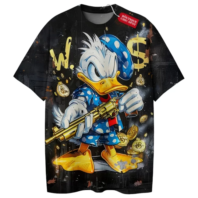 Donald Duck Shirt, Gangsta Rich Shirt, Disney Shirt