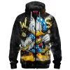 Donald Duck Zip Fleece Hoodie, Gangsta Rich Zip Fleece Hoodie, Disney Zip Fleece Hoodie