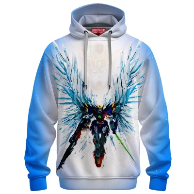 Gundam Wing Zero Hoodie, Eternal Wings Hoodie, Anime Hoodie
