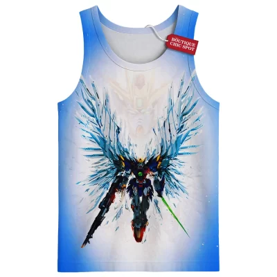 Gundam Wing Zero Tank Top, Eternal Wings Tank Top, Anime Tank Top