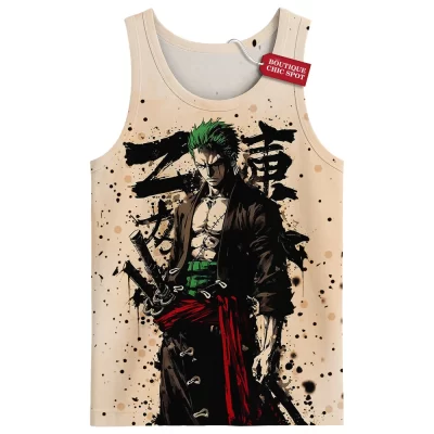 One Piece Zoro Tank Top, Samurai of the Seas Tank Top, Anime Tank Top