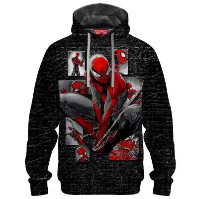 Spider-Man Fleece Hoodie, Web of Stories Fleece Hoodie, Marvel Comics Fleece Hoodie
