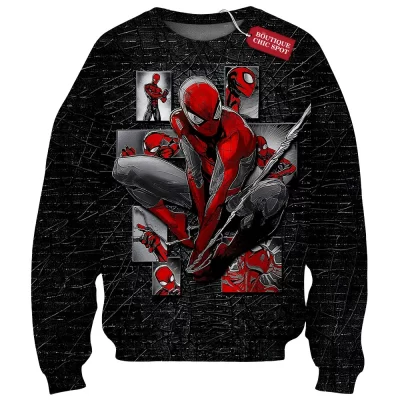Spider-Man Sweatshirt, Web of Stories Sweatshirt, Marvel Comics Sweatshirt