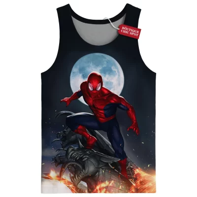 Spider-Man Tank Top, Moonlight Vigil Tank Top, Marvel Comics Tank Top