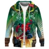 Spider-Man vs Doctor Doom Zip Hoodie, City Showdown Zip Hoodie, Marvel Comics Zip Hoodie