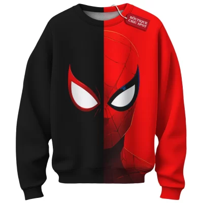 Spider-Man Sweatshirt, Light and Shadow Sweatshirt, Marvel Comics Sweatshirt