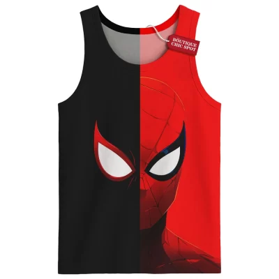 Spider-Man Tank Top, Light and Shadow Tank Top, Marvel Comics Tank Top