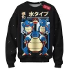 Pokemon Squirtle Evolution Sweatshirt, Aqua Legacy Sweatshirt, Anime Sweatshirt