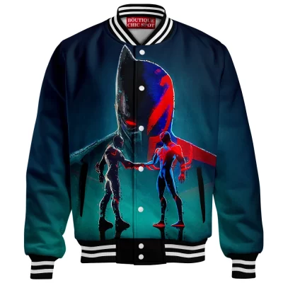 Spider-Man Baseball Jacket, Pact of Shadows Baseball Jacket, Marvel Comics Baseball Jacket