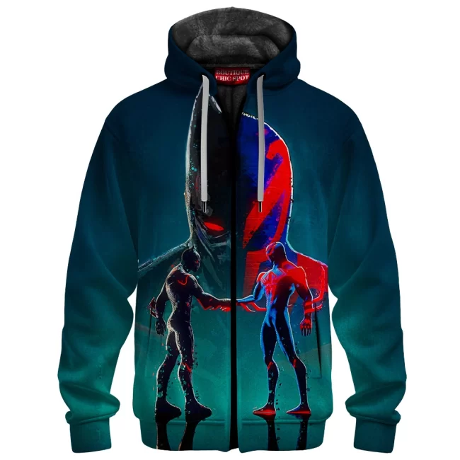 L HUY NEW CHICSPOT 00177 Zip Fleece Hoodie MOCKUP FRONT
