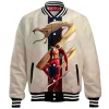 Luffy One Piece Baseball Jacket, Gear 4 Snake Form Baseball Jacket, Anime Baseball Jacket