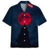 Batman Hawaiian Shirt, Night of the Blood Moon Hawaiian Shirt, DC Comics Hawaiian Shirt