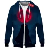 Batman Zip Hoodie, Night of the Blood Moon Zip Hoodie, DC Comics Zip Hoodie