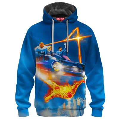 Fantastic Four Fleece Hoodie, Heroes of Tomorrow Fleece Hoodie, Marvel Comics Fleece Hoodie