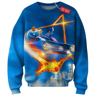 Fantastic Four Sweatshirt, Heroes of Tomorrow Sweatshirt, Marvel Comics Sweatshirt