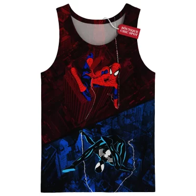 Spider-Man Tank Top, Web of Contrasts Tank Top, Marvel Comics Tank Top