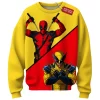 Deadpool vs Wolverine Sweatshirt, Claws and Katanas Sweatshirt, Marvel Comics Sweatshirt