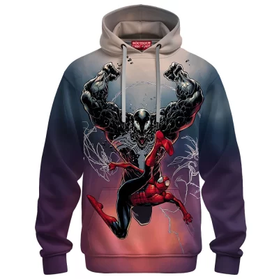 Spider-Man vs Venom Hoodie, Rise of the Symbiote Hoodie, Marvel Comics Hoodie