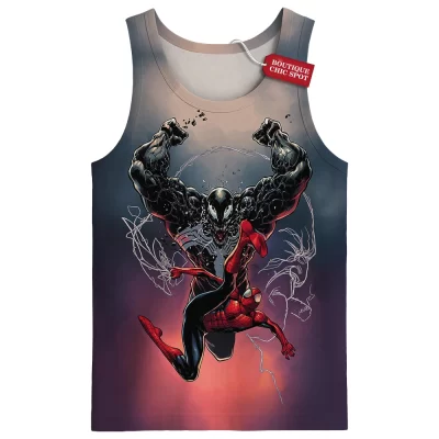 Spider-Man vs Venom Tank Top, Rise of the Symbiote Tank Top, Marvel Comics Tank Top