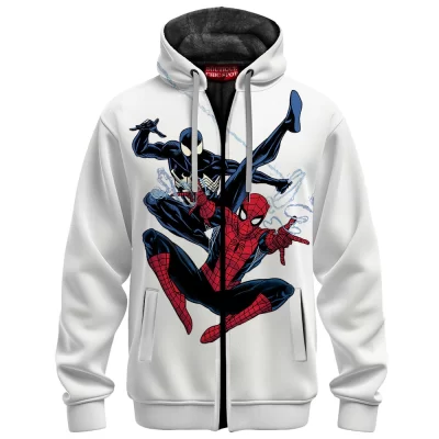 Spider-Man Zip Fleece Hoodie, Dual Destiny Zip Fleece Hoodie, Marvel Comics Zip Fleece Hoodie