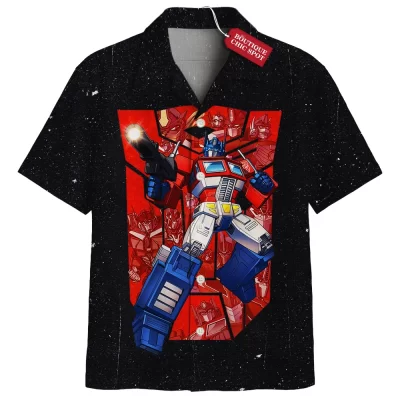Optimus Prime Hawaiian Shirt, Rise of the Autobots Hawaiian Shirt, Sci Fi Hawaiian Shirt