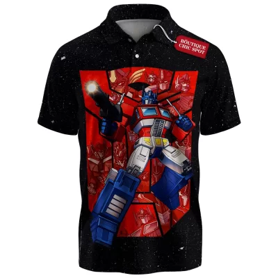 Optimus Prime Polo Shirt, Rise of the Autobots Polo Shirt, Sci Fi Polo Shirt