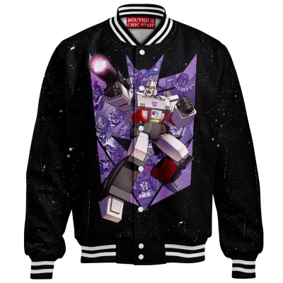 Megatron Baseball Jacket, Rise of the Decepticons Baseball Jacket, Sci Fi Baseball Jacket
