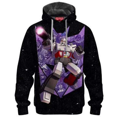 Megatron Fleece Hoodie, Rise of the Decepticons Fleece Hoodie, Sci Fi Fleece Hoodie