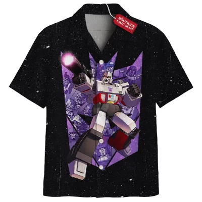 Megatron Hawaiian Shirt, Rise of the Decepticons Hawaiian Shirt, Sci Fi Hawaiian Shirt