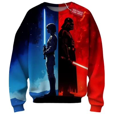 Star Wars Sweatshirt, Light vs Dark Sweatshirt, Sci Fi Sweatshirt