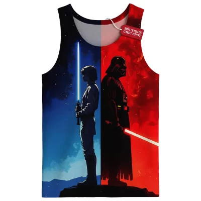 Star Wars Tank Top, Light vs Dark Tank Top, Sci Fi Tank Top
