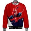 Spider-Man Baseball Jacket, Hero in Red Baseball Jacket, Marvel Comics Baseball Jacket