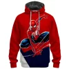 Spider-Man Fleece Hoodie, Hero in Red Fleece Hoodie, Marvel Comics Fleece Hoodie